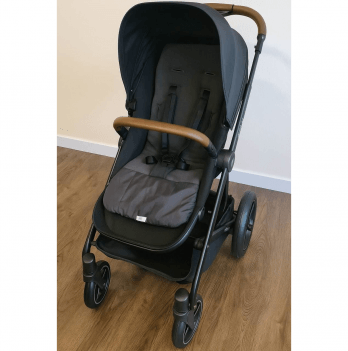 Матрасик в коляску на флисе Merrygoround Графитовый/Черный VK_60