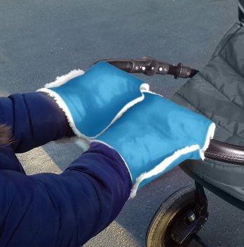 Муфта на коляску для рук Ontario Baby Winter Muff Голубой ART-0000303