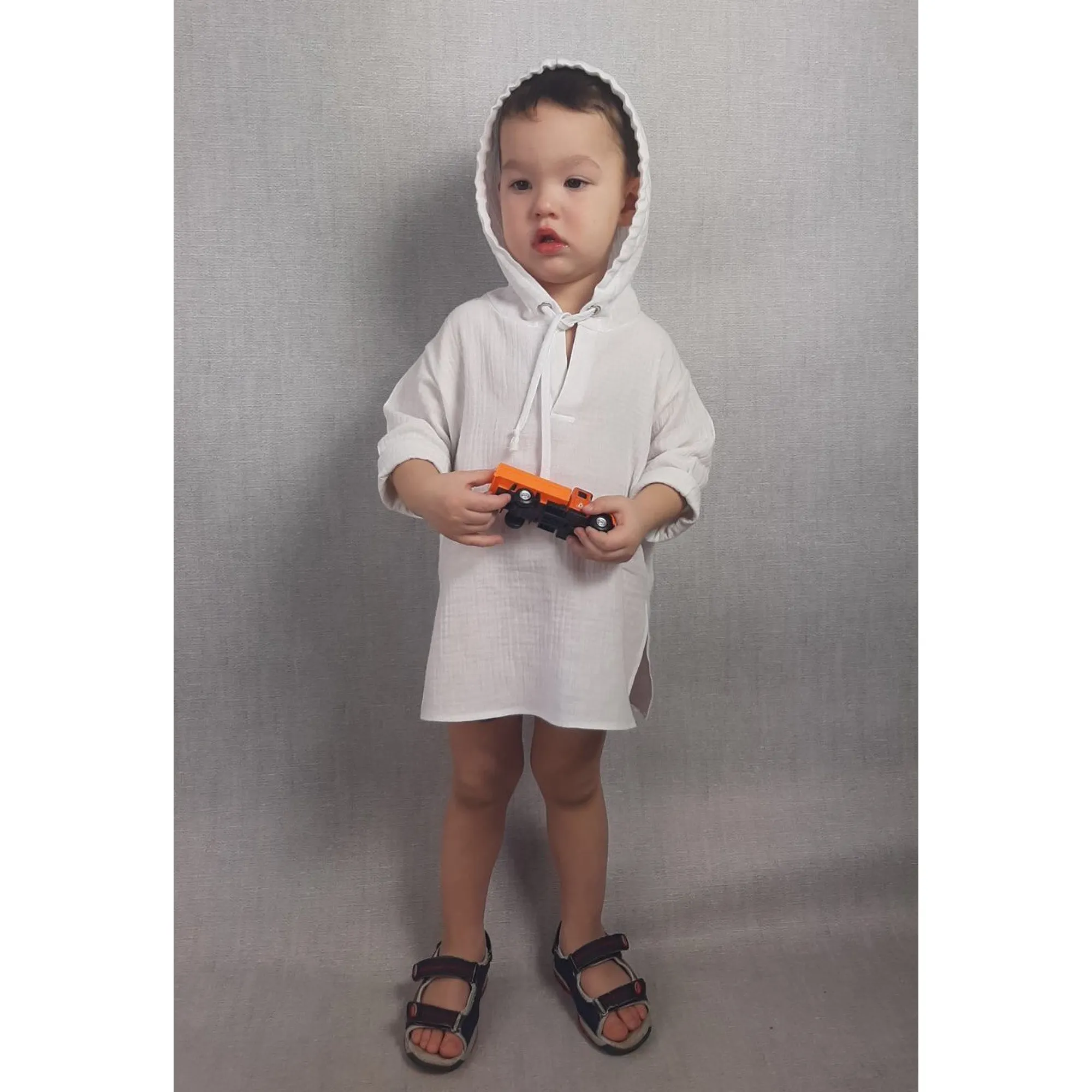 Муслиновая туника детская JULA KIDS Энтони 2 - 7 лет Белый 75696