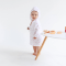 Муслиновая туника детская ELA Textile&Toys Сердечки 1 - 7 лет Муслин Белый/Розовый MT001HT