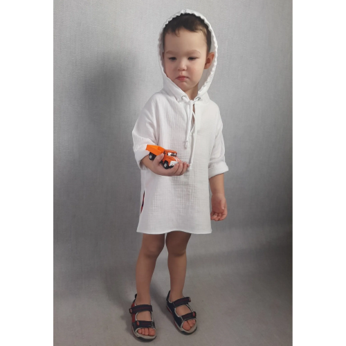 Муслиновая туника детская JULA KIDS Энтони 2 - 7 лет Белый 75696