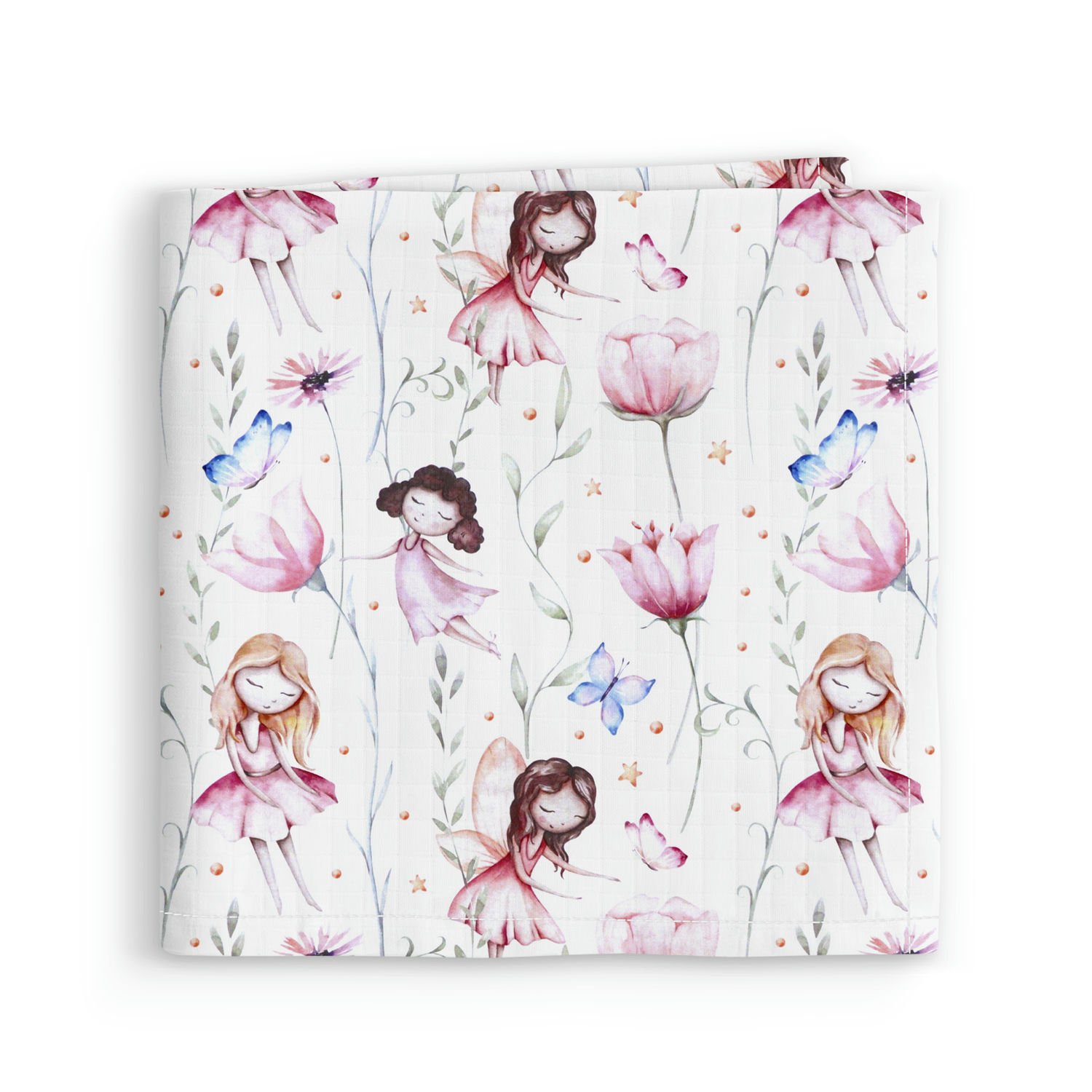 Муслиновая пеленка для детей Cosas Розовый Fairies Flowers Rose