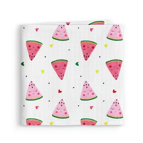 Муслиновая пеленка для детей Cosas Розовый Happy Watermelon