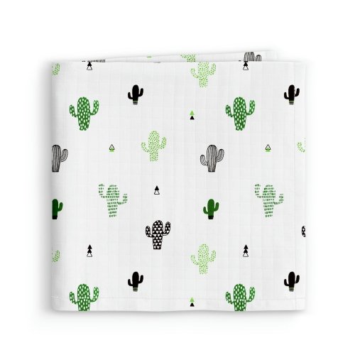 Муслиновая пеленка для детей Cosas Зеленый Cactus