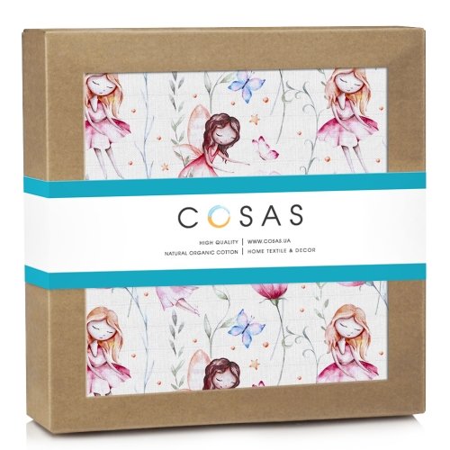 Муслиновая пеленка для детей Cosas Розовый Fairies Flowers Rose