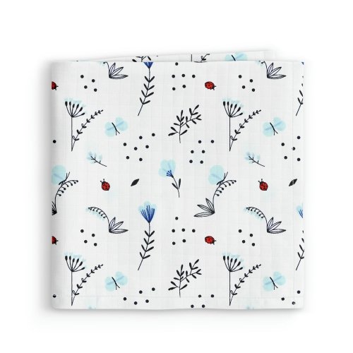 Муслиновая пеленка для детей Cosas Голубой Bush Light Blue