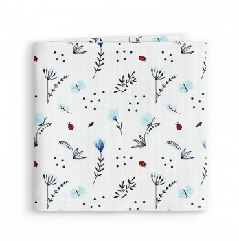 Муслиновая пеленка для детей Cosas Голубой Bush Light Blue