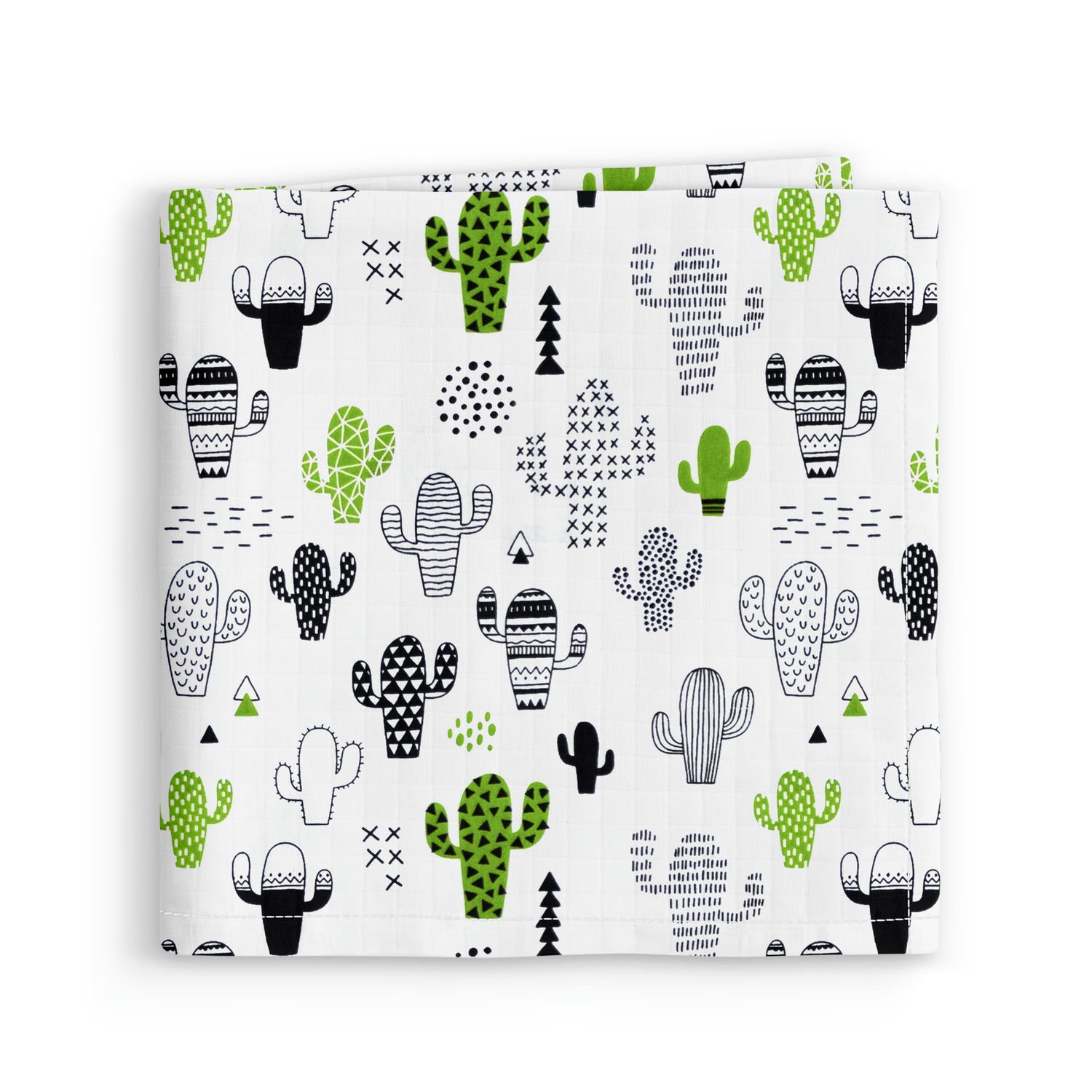 Муслиновая пеленка для детей Cosas Зеленый Cactus Gray Green