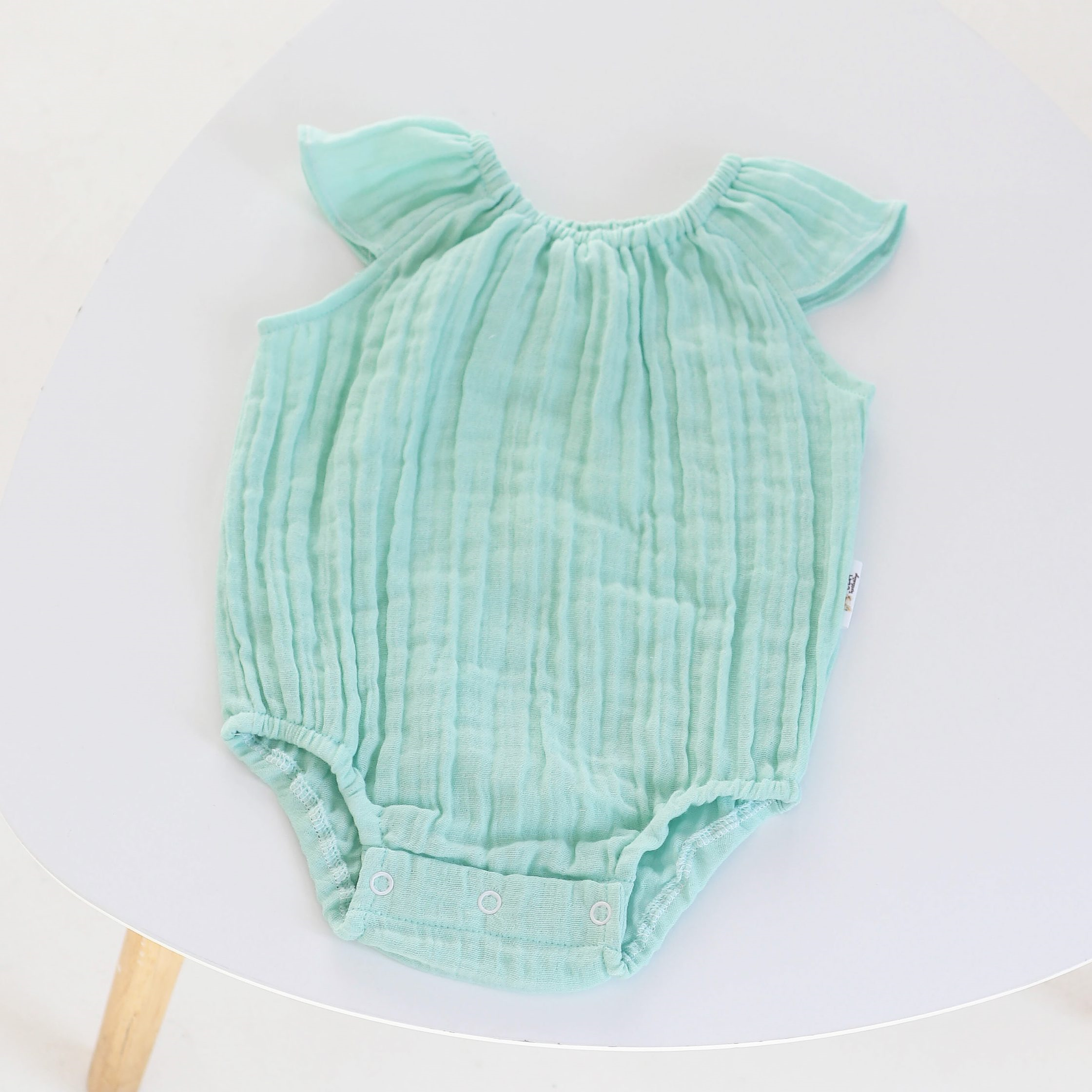 Бодик для новорожденных ELA Textile&Toys 0 - 24 мес Муслин Мятный BS001MN Бодик для новорожденных ELA Textile&Toys 0 - 24 мес Муслин Мятный BS001MN