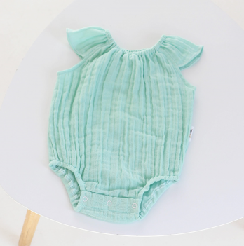 Бодик для новорожденных ELA Textile&Toys 0 - 24 мес Муслин Мятный BS001MN