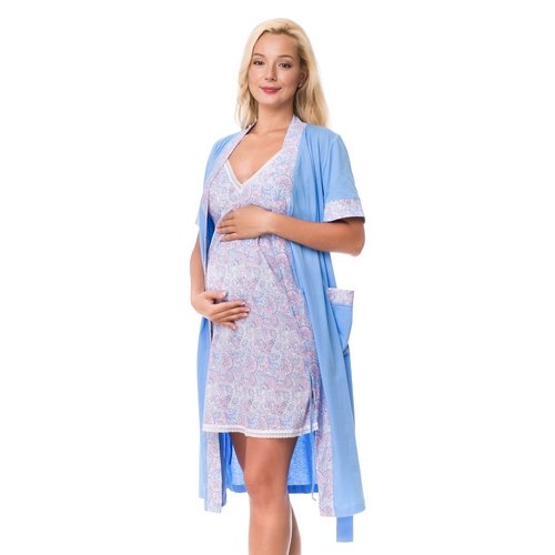 Ночная сорочка для беременных и кормящих мам DISSANNA 1210