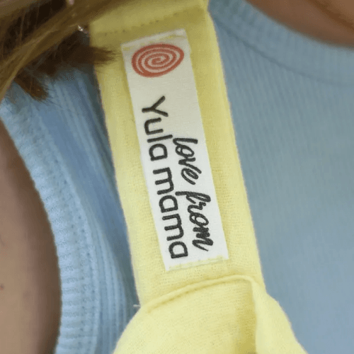 Накидка для кормления из муслина Юла Мама Лимонный NUR-1.4.7