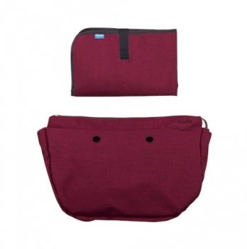 Набор подкладка для сумки и коврик для пеленания Nuvita MyMia Бордовый NV8802BORD