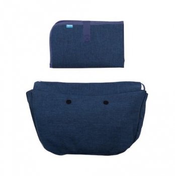 Набор подкладка для сумки и коврик для пеленания Nuvita MyMia Синий NV8802NAVY
