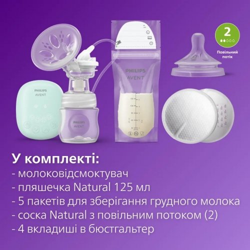 Набор для грудного вскармливания Philips Avent Essential с электрическим молокоотсосом SCD323/20