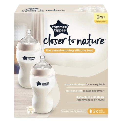 Набор антиколиковых бутылочек 2 шт Tommee Tippee Closer to Nature 3m+ 340 мл TT019