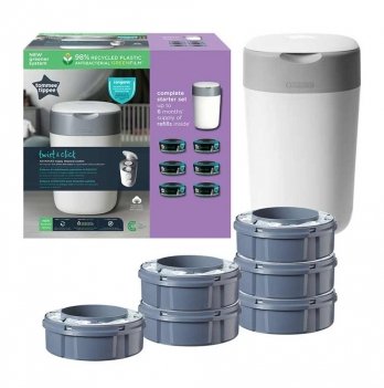 Накопитель подгузников Tommee Tippee Twist & Click + 6 сменных кассет TT0371