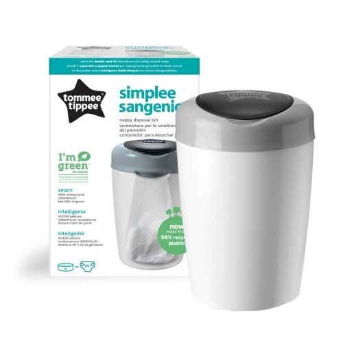Накопитель подгузников Tommee Tippee Sangenic Simplee + 1 сменная кассета Белый TT0070