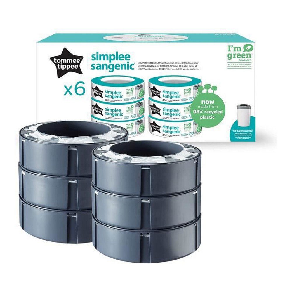Кассета сменная Tommee Tippee Sangenic Simplee для накопителя подгузников 6 шт TT0373