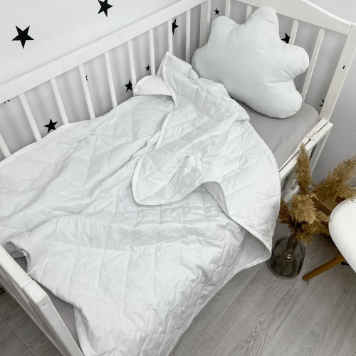 Летнее одеяло детское Oh My Kids Белый 140х110 см ОД-018