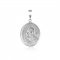 Серебряная подвеска иконка Silvex Богородица с младенцем П2/013
