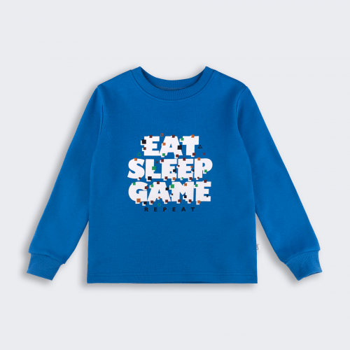 Пижама детская Bembi 6 - 11 лет Интерлок Синий/Черный ПЖ53