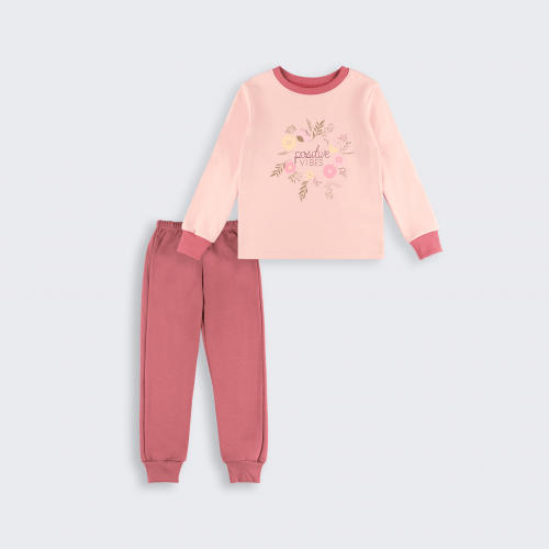 Пижама детская Bembi 6 - 11 лет Интерлок Коралловый ПЖ53