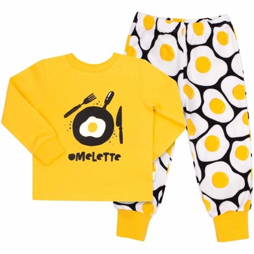 Пижама детская Bembi 1 - 1,5 лет Интерлок Желтый ПЖ53
