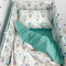 Детское постельное белье в кроватку Oh My Kids Воздушные шарики Ранфорс/Сатин Бирюзовый ПК-083-СХ