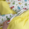Детское постельное белье в кроватку Oh My Kids Динозаврики Ранфорс Желтый ПК-089-Х