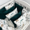Детское постельное белье в кроватку Oh My Kids Zoo Велюр/Сатин Бирюзовый ПК-093-СХ