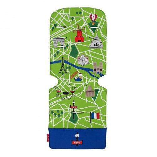 Матрасик в коляску Maclaren Paris City Map Салатовый Универсальный