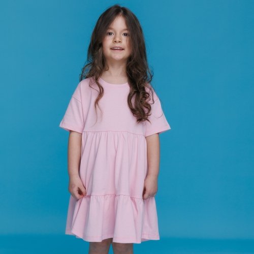 Платье для девочки Bembi Summer 2024 4 - 6 лет Супрем Молочный ПЛ397