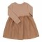 Платье детское Bembi Spring 2024 1,5 - 5 лет Трикотаж рубчик Бежевый ПЛ399