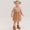 Платье детское Bembi Spring 2024 1,5 - 5 лет Трикотаж рубчик Молочный ПЛ399
