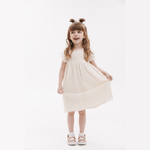 Детское платье Bembi 1 - 3 года Супрем Молочный ПЛ401