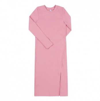 Платье детское Bembi Spring 2024 8 - 13 лет Трикотаж рубчик Розовый ПЛ403
