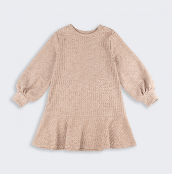 Платье детское Bembi Autumn 2025 4 - 7 лет Шардон качкорсе Бежевый ПЛ431