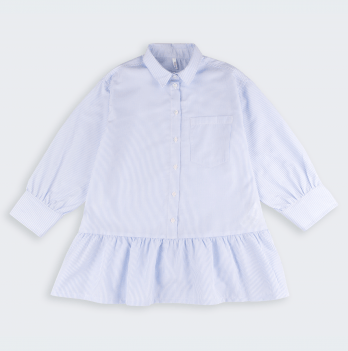 Школьное платье для девочки Bembi City collection 8 - 13 лет Ткань сорочечная Светло-голубой ПЛ437