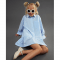 Школьное платье для девочки Bembi City collection 8 - 13 лет Ткань сорочечная Светло-голубой ПЛ437