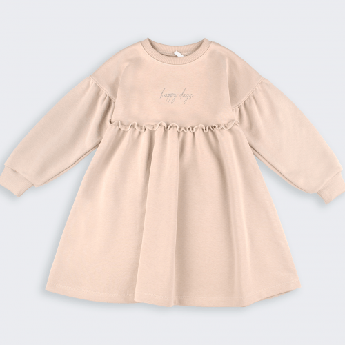 Платье детское Bembi Autumn 2025 1,5 - 6 лет Трикотаж тринитка Молочный ПЛ438