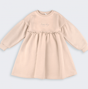 Платье детское Bembi Autumn 2025 1,5 - 6 лет Трикотаж тринитка Молочный ПЛ438