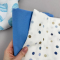 Детское постельное белье в кроватку Oh My Kids Подарочный набор Голубые перышки Голубой ПНД-031