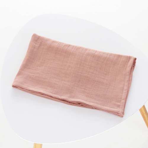 Муслиновая пеленка для детей ELA Textile&Toys Однотон Муслин Персиковый 100х80 см MD002РС