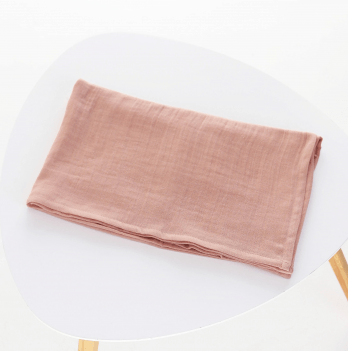 Муслиновая пеленка для детей ELA Textile&Toys Однотон Муслин Персиковый 100х80 см MD002РС