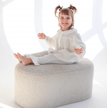Муслиновая пижама детская ELA Textile&Toys 1,5 - 9 лет Муслин Молочный PJ004ML