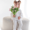 Муслиновая пижама детская ELA Textile&Toys 1,5 - 9 лет Муслин Молочный PJ004ML