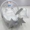 Кокон для новорожденных Happy Luna Babynest Plush Серый/Белый 0181