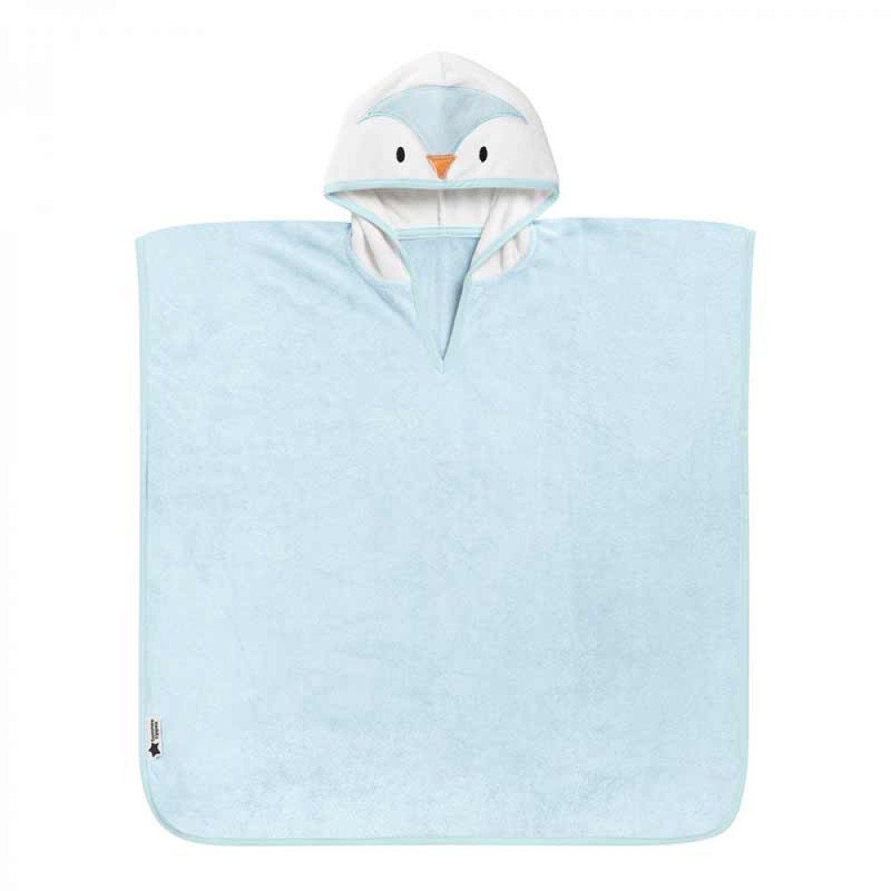 Детское полотенце пончо с капюшоном Tommee Tippee Splashtime Penny the Penguin 2 - 4 лет Голубой TT0309