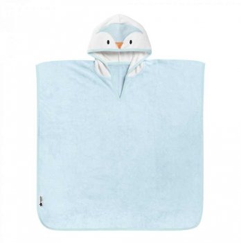 Детское полотенце пончо с капюшоном Tommee Tippee Splashtime Penny the Penguin 2 - 4 лет Голубой TT0309